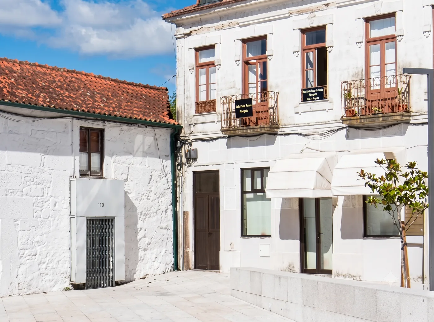 A rua do Café Académico, no centro histórico de Felgueiras